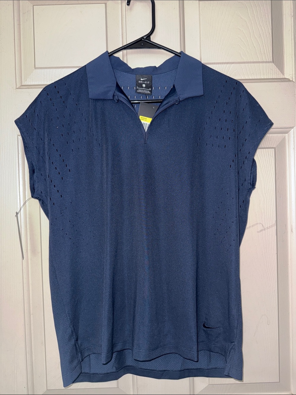 Nike Women's Navy Short-Sleeve Dri-Fit Performance Polo Size Small NWT